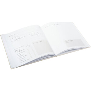 Książka gości Goldbuch Herzensmoment – beżowa, 24x22 cm, z materiału lnu