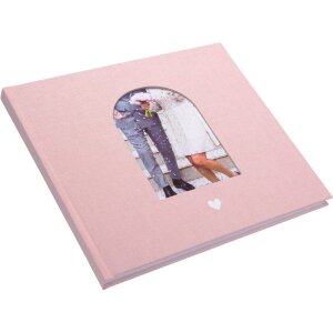 Goldbuch Gästebuch Herzensmoment rosa 24x22 cm