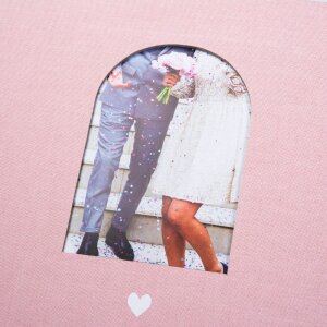 Goldbuch Gästebuch Herzensmoment rosa 24x22 cm