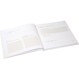 Album gości Goldbuch „Herzklopfen” 24x22 cm – złoty, ilustrowany, elegancki zapis gości