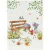 Notatnik Goldbuch Garden Calm 15x22 cm – 200 stron, sznurkowe, z przetłoczeniem w złocie