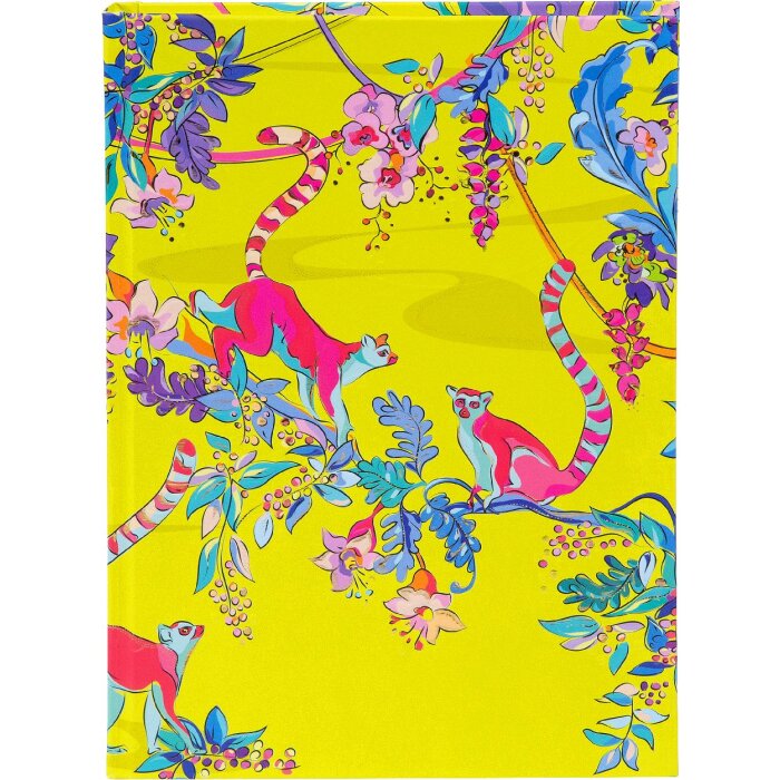 Notatnik Goldbuch Wild Life Lemury – elegancki, złoty, 15x22 cm, DIN A5