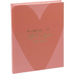 Notatnik Goldbuch – love what you do, 15x22 cm, z wypukłym nadrukiem w złocie, 200 stron, Efalin