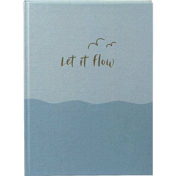 Notatnik Goldbuch „let if flow” – 15x22 cm, 200 stron, złote wzory, papier 100 g/m²