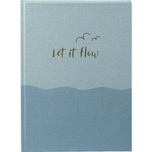 Notatnik Goldbuch „let if flow” – 15x22 cm, 200 stron, złote wzory, papier 100 g/m²