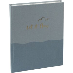 Notatnik Goldbuch „let if flow” – 15x22 cm, 200 stron, złote wzory, papier 100 g/m²