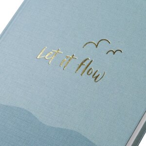 Notatnik Goldbuch „let if flow” – 15x22 cm, 200 stron, złote wzory, papier 100 g/m²