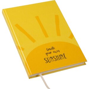 Notatnik Goldbuch „create sunshine” 15x22 cm z złotym nadrukiem i wskazówką