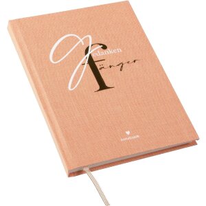 Goldbuch Notizbuch Gedankenfänger 15x22 cm 200 Seiten Leinenbindung Weiß Gold