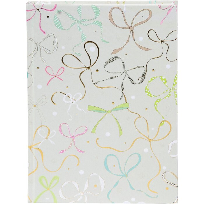 Notatnik Goldbuch Ribboné mint, 15x22 cm, elegancki z tłoczonym wzorem złotym