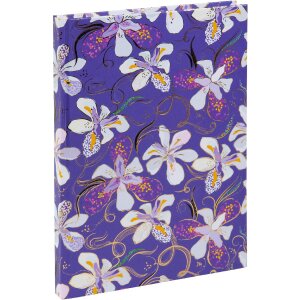 Notatnik Goldbuch Orchid Mood – fioletowy, 15x22 cm, 200 stron, przyczepka na szpachlach