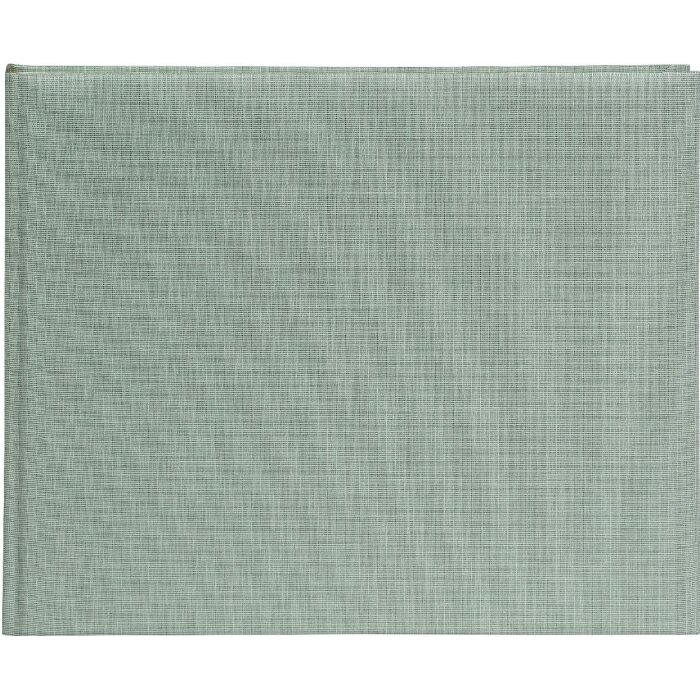 Album gości Goldbuch Summertime sage green 25x20 cm – lniany, biały, elegancki
