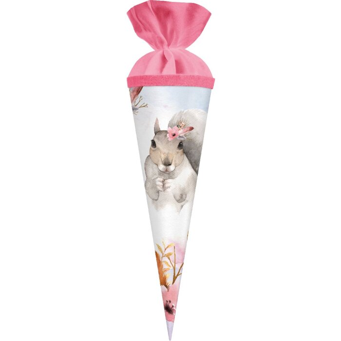 Torebka na prezenty z jaskółką 35x11 cm, z daszkiem z wełny, z lakierowanego kartonu – Goldbuch