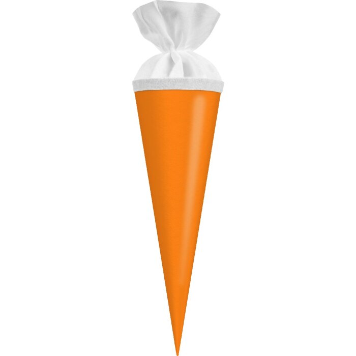 Goldbuch Geschwistertüte mit farbigem Filzverschluss Neonorange 10x30 cm