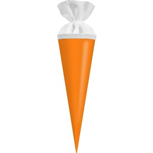 Goldbuch Geschwistertüte mit farbigem Filzverschluss Neonorange 10x30 cm