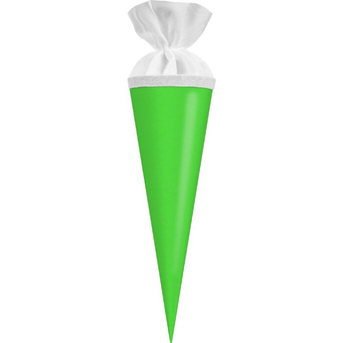 Tüte na prezenty Goldbuch z wełnianym zapięciem neonowo-zielonym, 10x30 cm