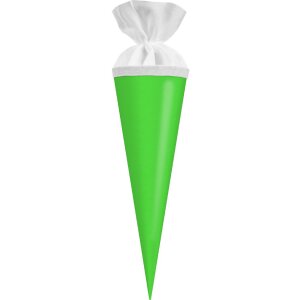 Tüte na prezenty Goldbuch z wełnianym zapięciem neonowo-zielonym, 10x30 cm