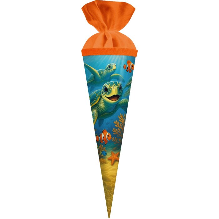 Torba na rodzeństwo „Meeresfreunde” 35x11 cm, lakierowany karton, zamknięcie wełniane