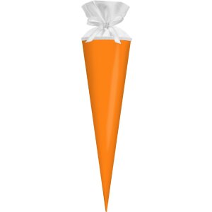 Tęczowa torba na zabawki szkolne z zapięciem neonowo-pomarańczowym 19x70 cm