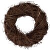Clayre & Eef Deko Kranz Rattan Braun Ø 35x9 cm rustikal für Tür Wand Tisch Deko
