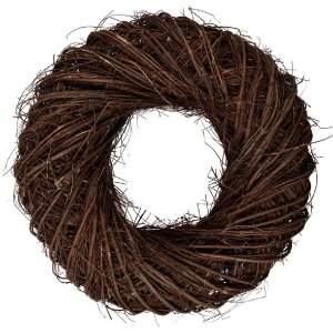 Clayre & Eef Deko Kranz Rattan Braun Ø 50x13...