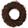 Clayre & Eef Deko Kranz Rattan Braun Ø 30x8 cm rustikal für Tür Wand Tisch Deko
