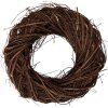 Clayre & Eef Deko Kranz Rattan Braun Ø 25x7 cm rustikal für Tür Wand Tisch Deko