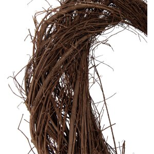 Clayre & Eef 6RO0607XL Rattan-Weihnachtskranz Braun...