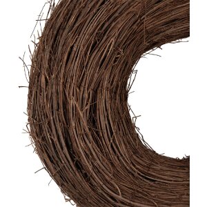 Clayre & Eef 6RO0608M Dekorationskranz Rattan Braun...