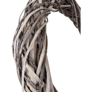 Clayre & Eef 6RO0610XL Dekorationskranz aus Rattan...