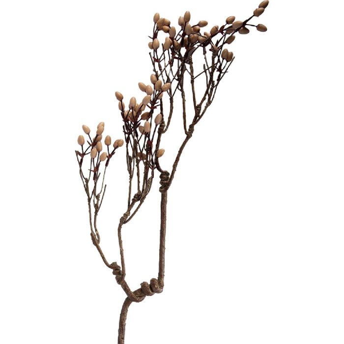 Dekoracja wisząca w kształcie gałęzi, naturalne brązy, 30x4x85 cm