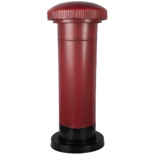 Clayre & Eef 5Y1408 Briefkasten Ø 36x86 cm rot-schwarz