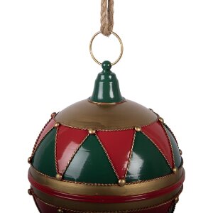 Clayre & Eef 6Y5985 Christbaumkugel Ø 31x36 cm rotgrün