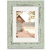 Ramka plastikowa Hama Cottage, mint, 10x15 cm – styl shabby, szkło akrylowe