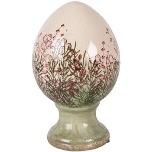 Figurka dekoracyjna w kształcie jaja z ceramiki,...