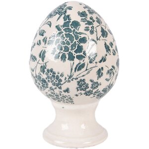 Figurka ceramiczna w kształcie jaja z podstawką, Ø...