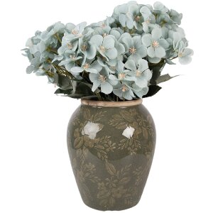 Vaza ceramiczna Ø 16x20 cm, zielono-brązowa, do...