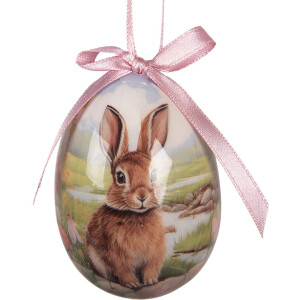 Zestaw 9 kolorowych wiszących jajek dekoracyjnych Ø 5x8 cm