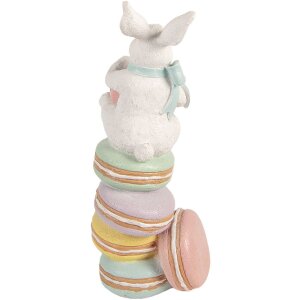 Dekoracja wisząca w kształcie kaczki – biała, wielobarwna, 16x17x37 cm