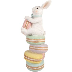 Dekoracja wisząca w kształcie kaczki – biała, wielobarwna, 16x17x37 cm