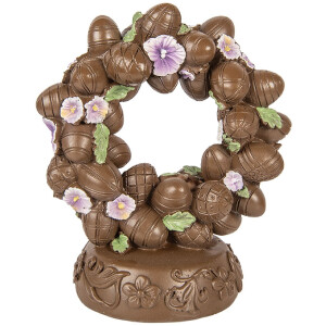 Dekoracyjne jajko Clayre & Eef, brązowo-zielone, 17x11x19 cm