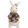 Dekoracja wisząca królik biało-brązowy 17x16x30 cm – Clayre & Eef