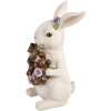 Dekoracja wisząca królik biało-brązowy 17x16x30 cm – Clayre & Eef