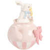 Dekoracja wisząca w kształcie zająca – biało-różowa, 20x14x20 cm, Clayre & Eef