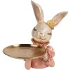 Bustek królika Clayre & Eef, beżowy, 27x24x30 cm – dekoracja do wnętrza
