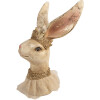 Dekoracja wisząca królik beżowo-złoty, 19x16x29 cm, Clayre & Eef
