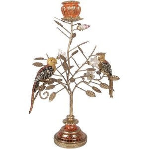 Świecznik w kształcie ptaków Clayre & Eef,...