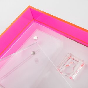 Ramka na zdjęcia Walther Summertime Neon – z efektem tęczowym, szkło akrylowe 13x18 cm