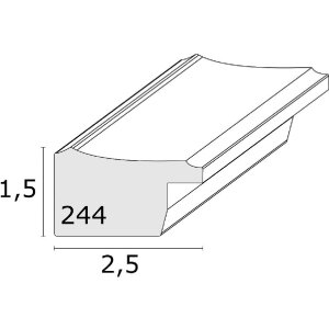 Ramka na zdjęcia Deknudt S244, brąz, 13x18 cm – drewno, szkło akrylowe, MDF