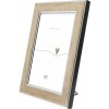 Ramka na zdjęcia Deknudt S244, brązowa, 21x29,7 cm – elegancka z polysterolu z akrylowym szkłem